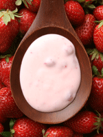 Erdbeeryoghurt mit künstlichen Aroma